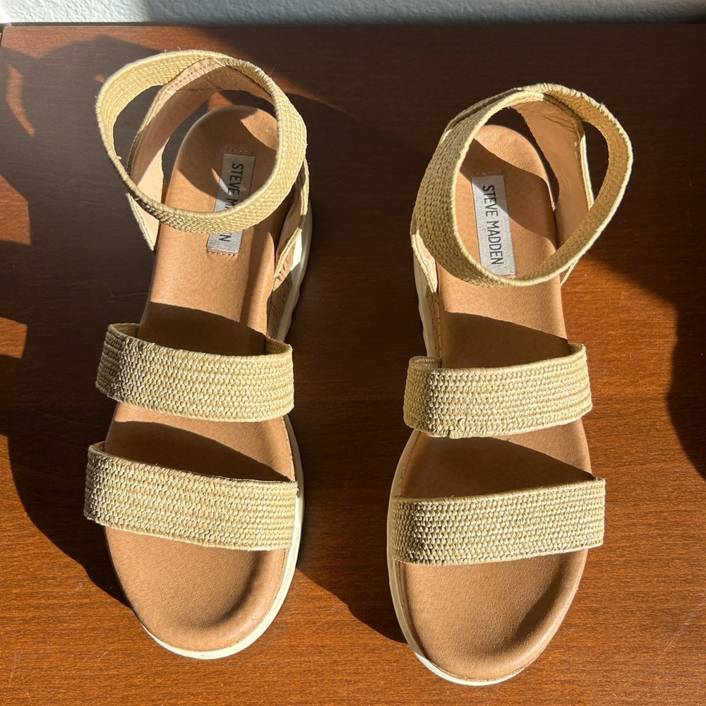 Woven Raffia Sandals